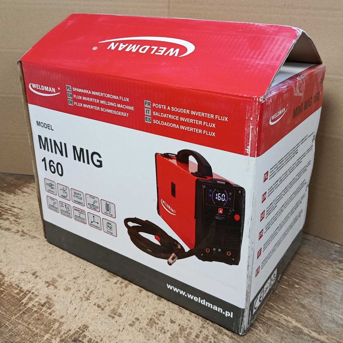 Spawarka MIGOMAT bezgazowy Weldman Minimig 160A flux nowy + drut