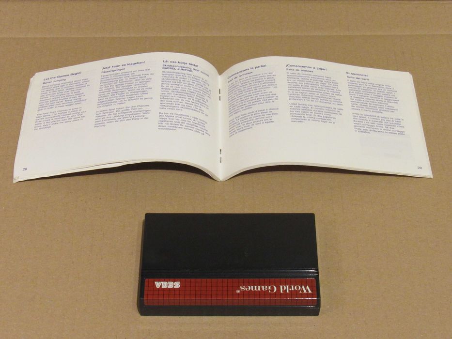 Jogo Sega Master System World Games completo