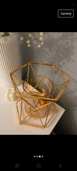 Świecznik geometryczny