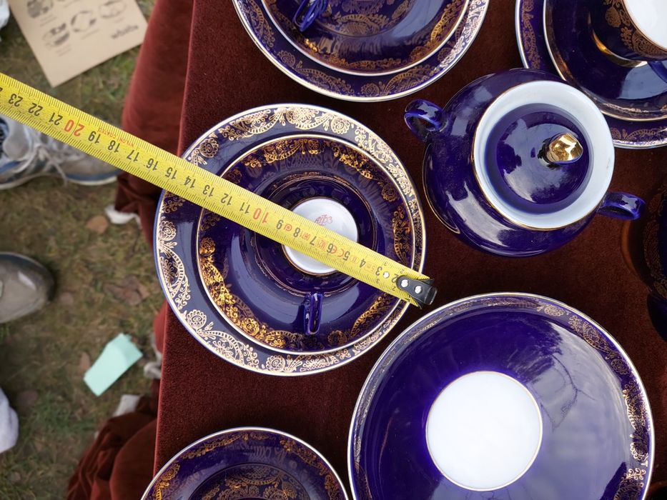 Servis  kawowy Lomonosov kobalt 6 osob