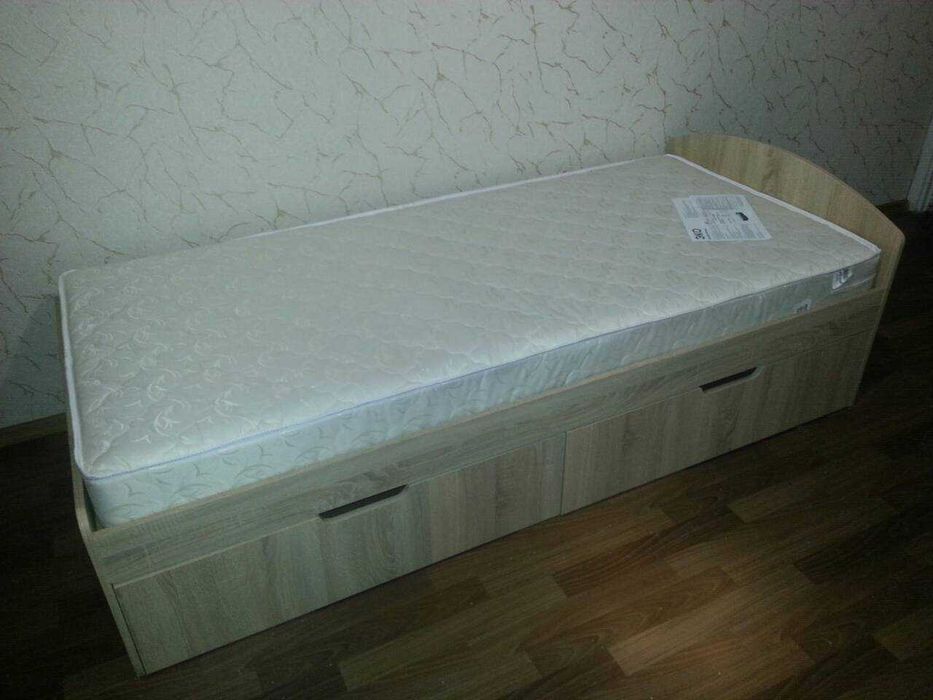 Односпальне Ліжко 90+2 Кровать 90х200! Ціна з Шухлядами! В Наявності!