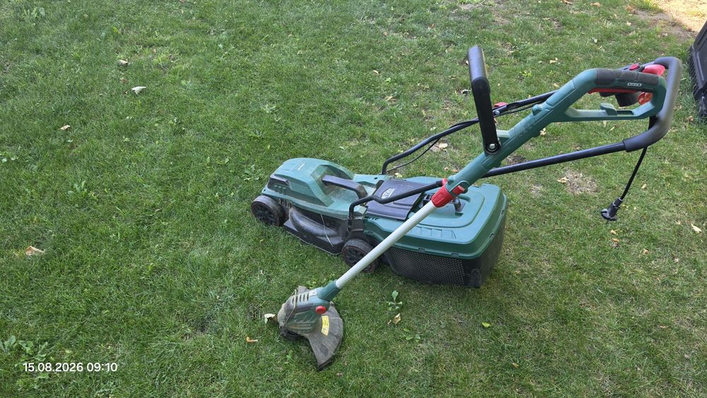 Kosiarka i podkaszarka Parkside na kablu, używane, w pełni sprawne