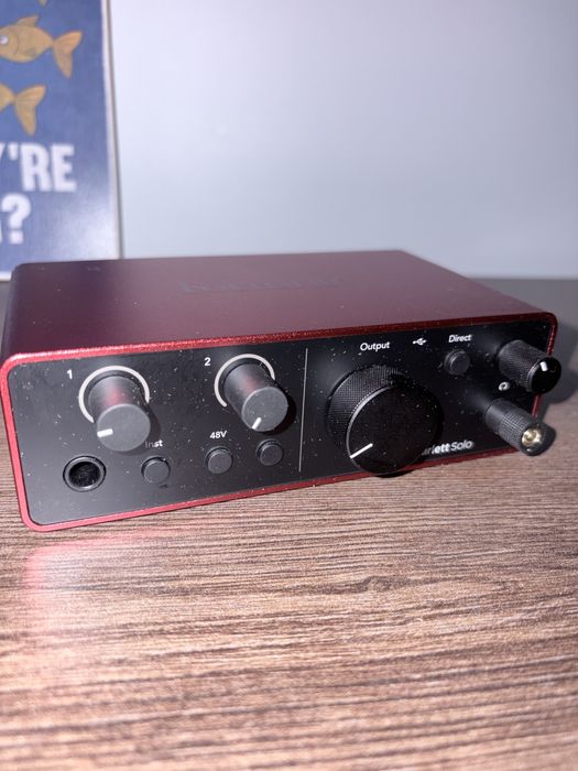 Звукова карта focusrite scarlett solo 4th gen