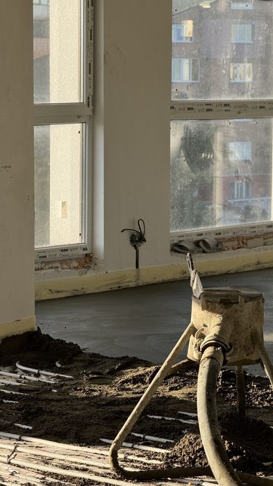 Акція до кінця тижня‼️Стяжка підлоги машинна Бетонна стяжка. Напівсуха стяжка підлоги