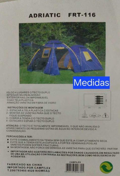 Tenda campismo familiar - Adriatic