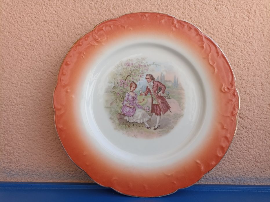 Prato Vista Alegre 1881 até 1921 motivo cena romântica