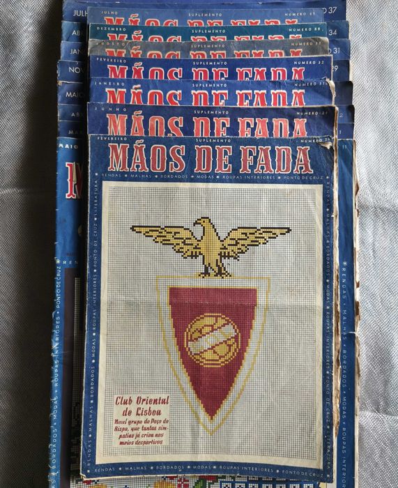 Lote de revistas Mãos de Fada - 1946 a 1951