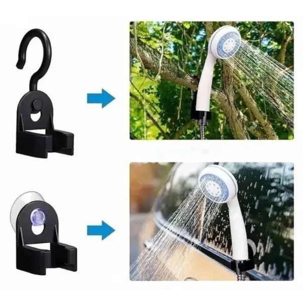 Душ портативний з помпою на акумуляторі USB кемпинговый душ шланг 1.5м