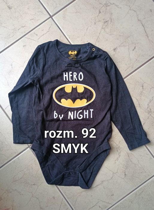 Czarne body BATMAN rozm. 92 Smyk