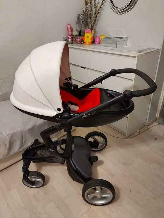 Wozek mima xari uniwersalny bialy biało czarny