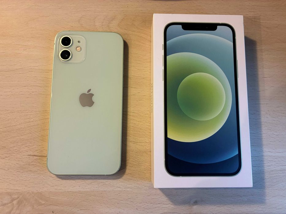 iPhone 12 128GB Zielony | sprawny | etui + szkło