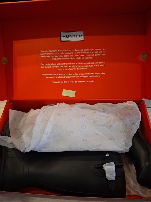 Hunter  Hunter Original Tall Matte Botki kalosze Czarne Damskie  Nr 42