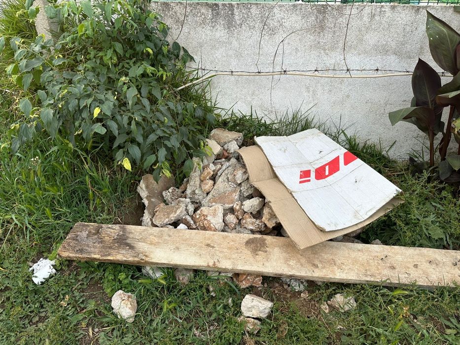 Recolha de entulho sucata