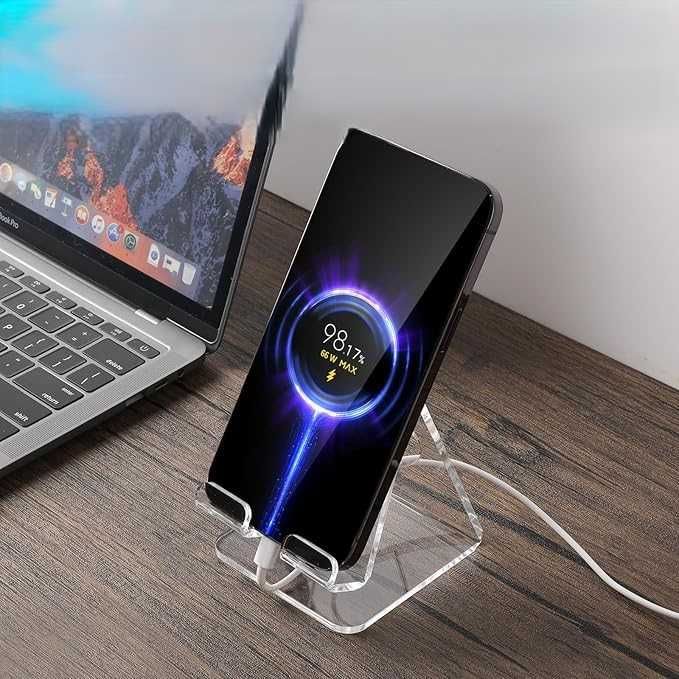 Akrylowy stojak na telefon gruby uchwyt na biurko