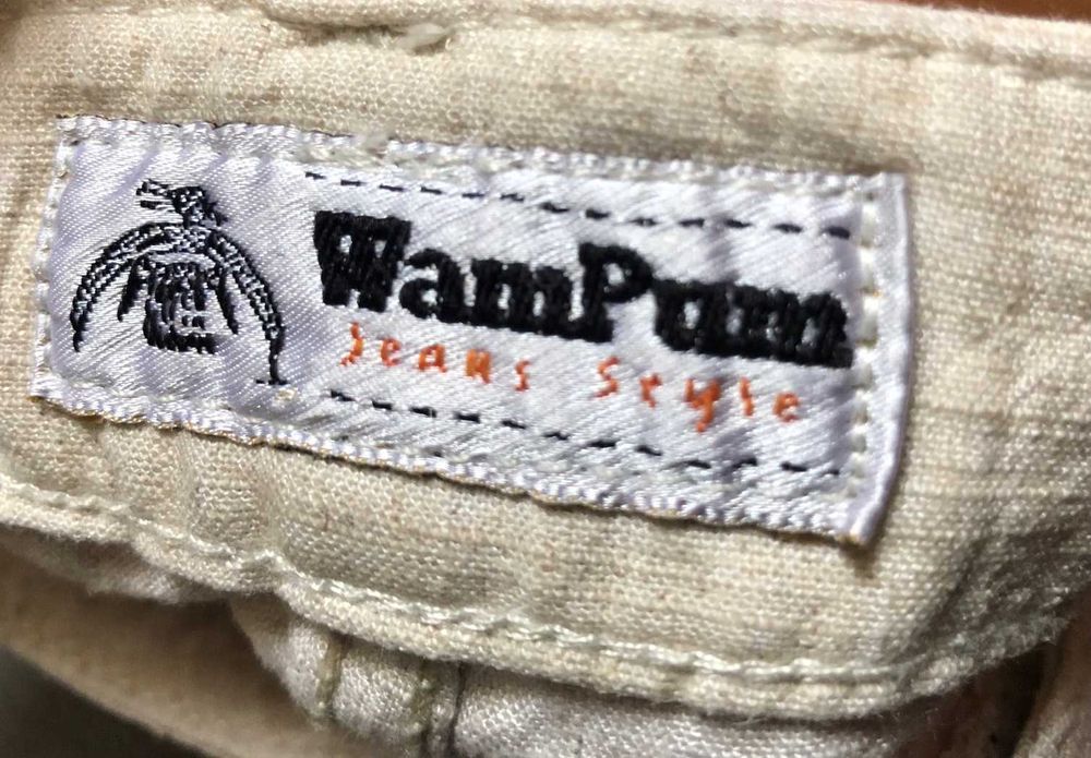 Spodnie damskie len/wiskoza kremowe r.M 35zł