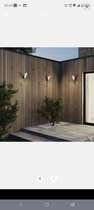 Nowe Kinkiety Ogrodowe LED GoodHome Gambell 3 szt. (Komplet