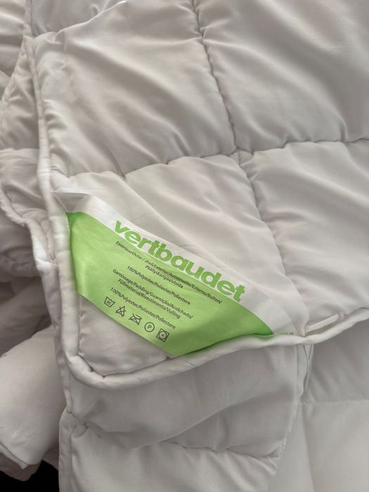 Edredão mais Capa branca e cinzenta - Cama individual Criança