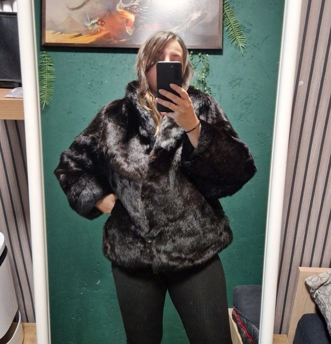 Futro naturalne płaszcz futrzany