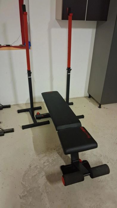 Ławka Bench 900, stojaki plus ławka do brzuszków