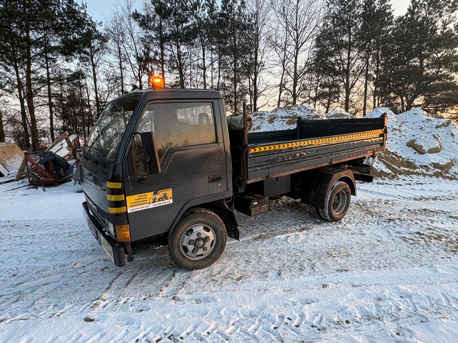 Piasek ziemia stabilizacja transport minikoparka koparko ładowarka wywóz