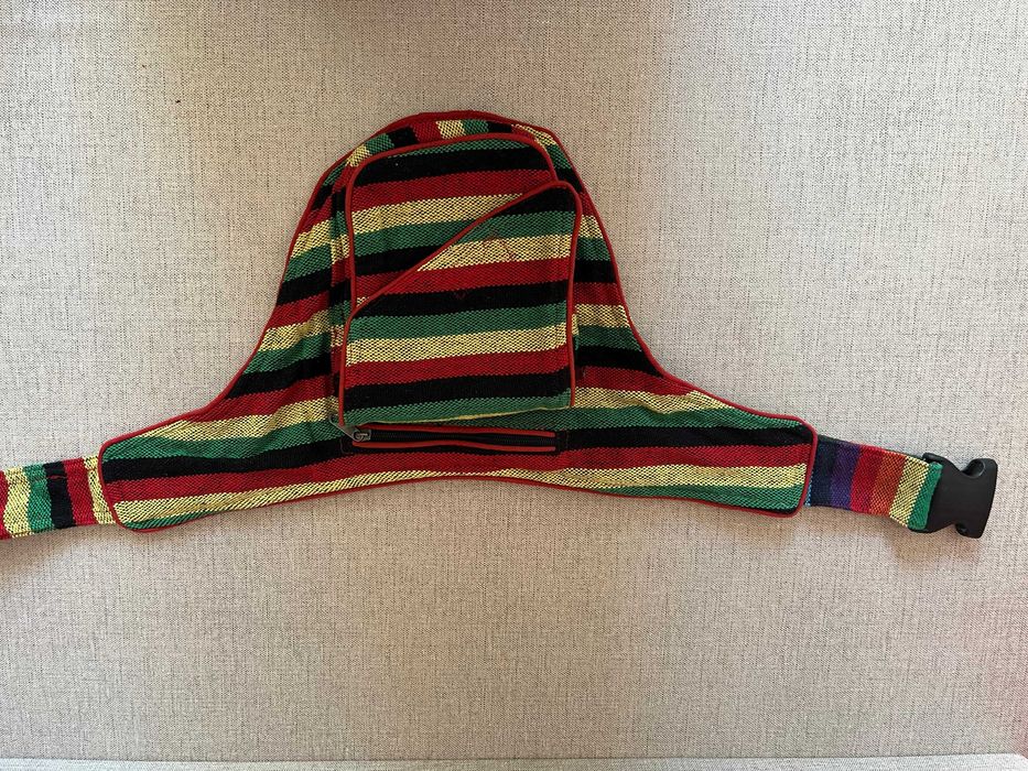 Bolsa Cintura Prática | Cores Rastafari | Múltiplos Bolsos