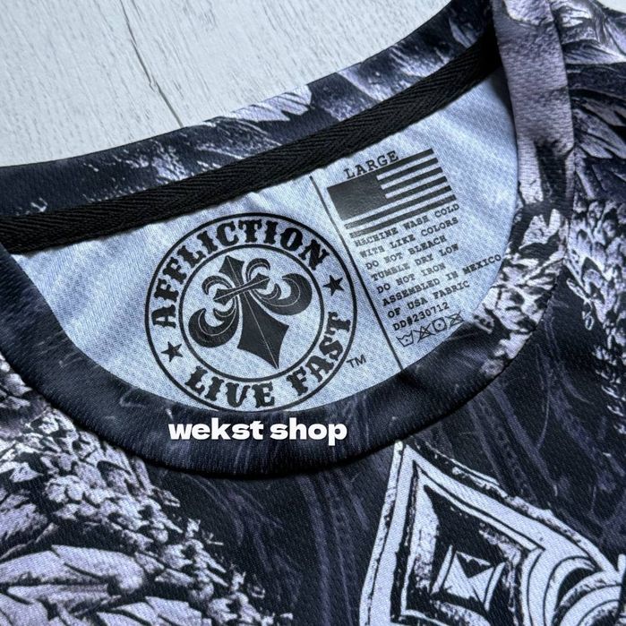 НОВА AFFLICTION футболка sk8 y2k vintage mma