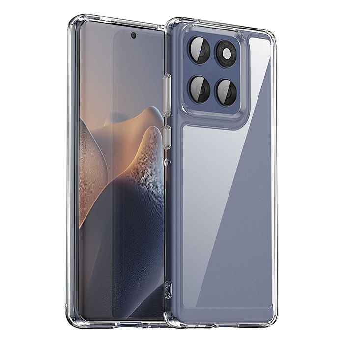 Etui ELEVATE HEXAGON do Motorola Edge 60 Fusion - Clear