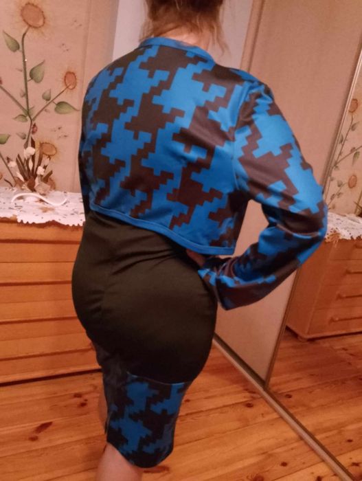 Komplet sukienka plus narzutka