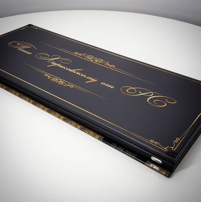 Нарды Игровые. Дизайн на каленом стекле. Подарок другу. Art-limit