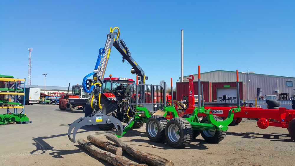 CHWYTAK 0.20 kleszcze do drewna Koparka PRZYCZEPA Żuraw HDS Dźwig KX28