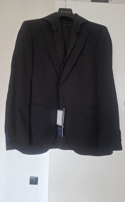 Vistula garnitur męski SUPER SLIM 52/50 + koszula | 100% wełna | jak nowy