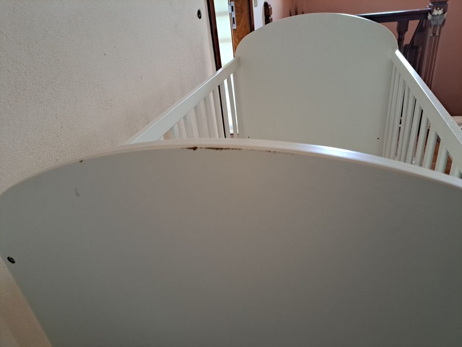White IKEA Crib