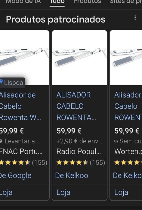 Prancha da Rowenta , nova