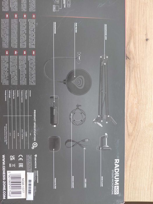 Mikrofon studyjny Radium 400 Genesis model NGM-1377