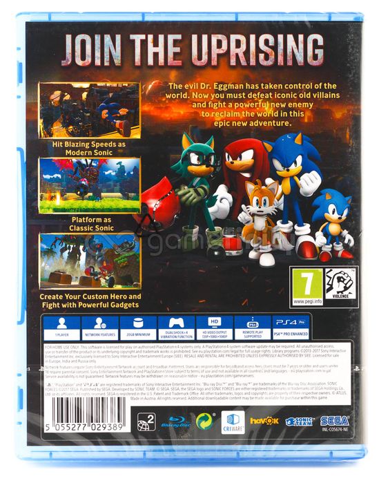 Sonic Forces PL/ENG (PS4) Gra nowa w folii