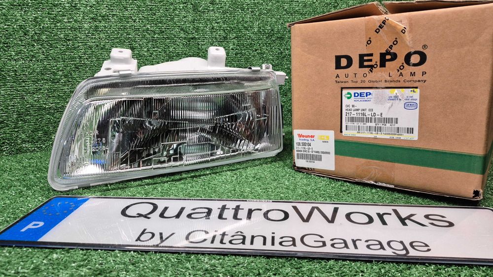 HONDA CIVIC IV 09.87-10.93 - ÓTICA/FAROL ESQUERDA DEPO NOVO EMBALADO