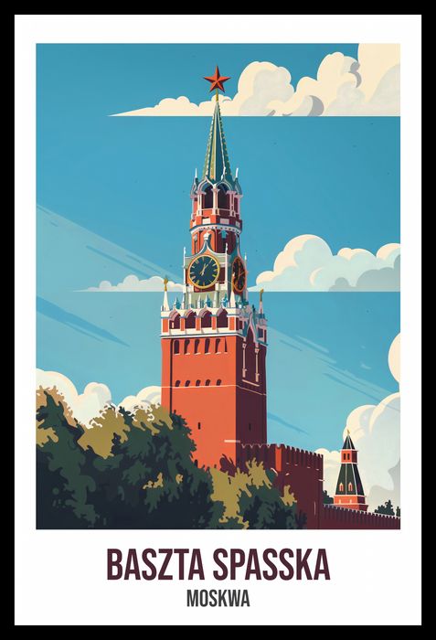 Plakat 30x45cm Baszta Spasska