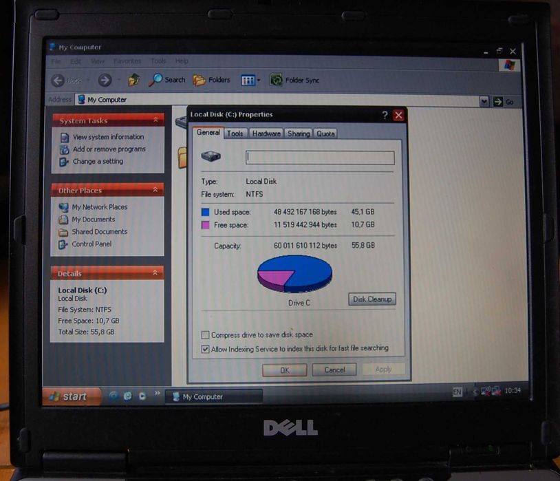 Ноутбук Dell LATITUDE D410 Windows ХР