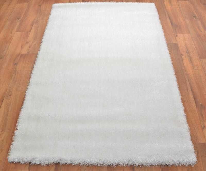 Ворсистий Білий Килим WHITE - VIP * Безкоштовна Доставка *