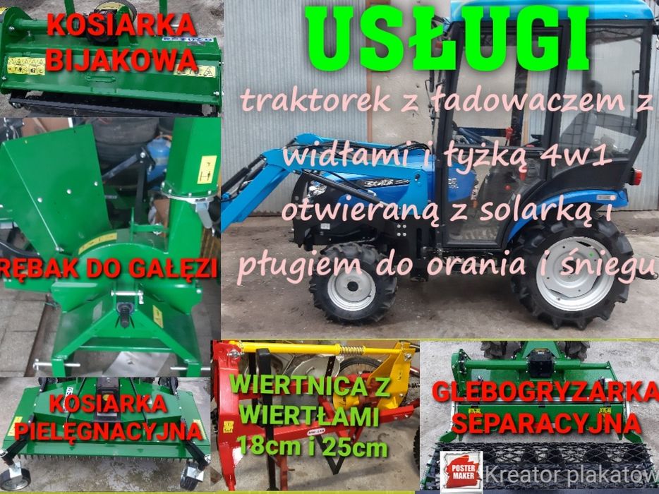 usługi glebogryzarką seperacyjną Przygotowanie pod wysiew trawy