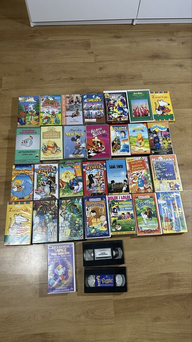 Kolekcja starych kaset VHS bajki / filmy
