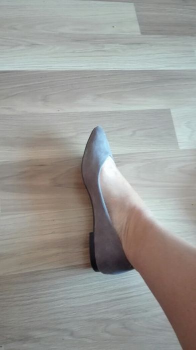 Buty baleriny szare