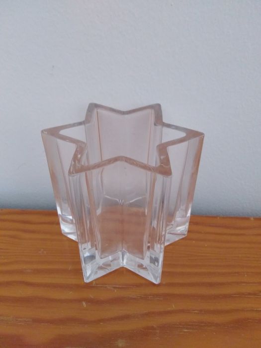 Copo arrumação forma estrela, vidro
