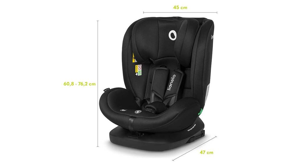 Fotelik Samochodowy Lionelo Bastiaan i-Size 0-36 kg Isofix + BAZA