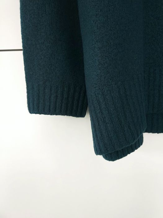 Półgolf Massimo dutti 42 XL zielony butelkowa zieleń wełniany