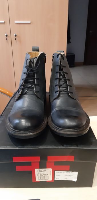 Buty męskie skórzane włoskie czarne