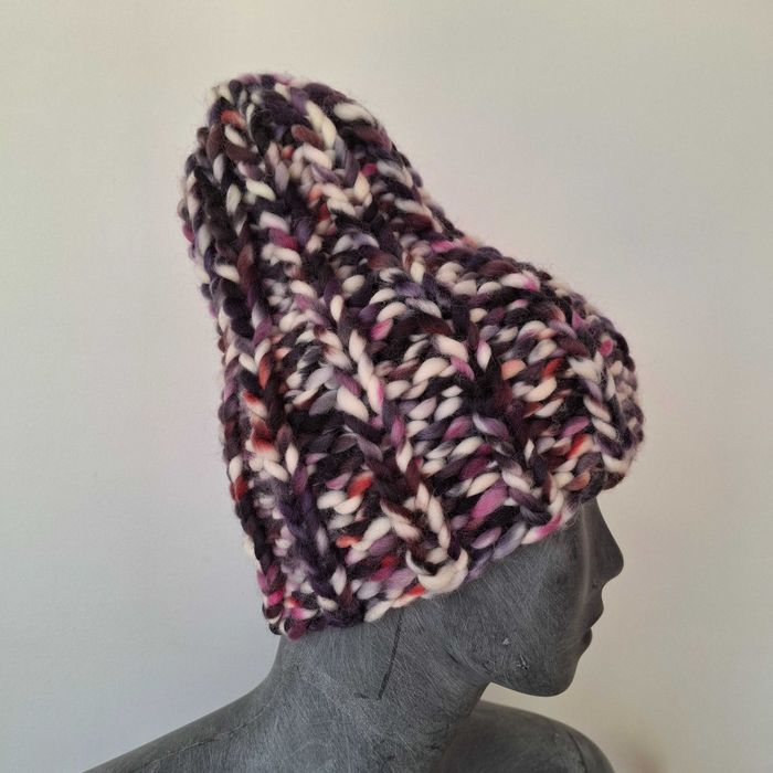 czapka handmade wełna merino