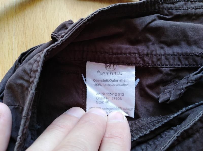 MULTIBLU Spodnie trekkingowe 3/4 rozmiar M