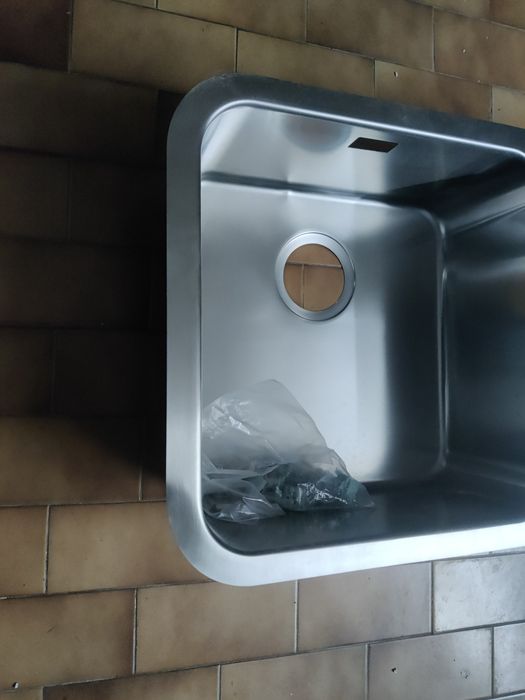 Pia Dupla em Aço Roca