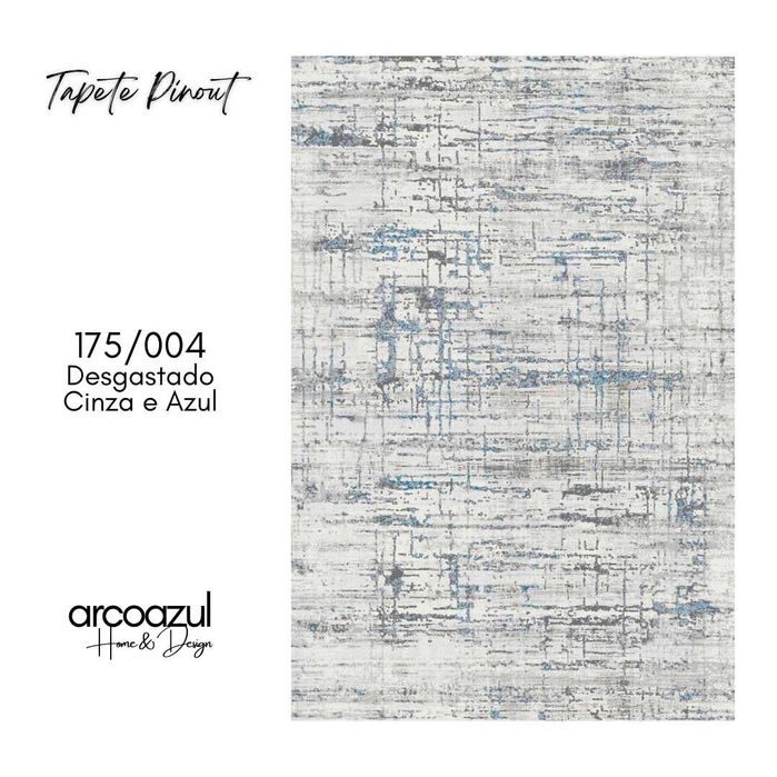 Tapete Pinout Desgastado - 135x195cm - Varias Cores By Arcoazul